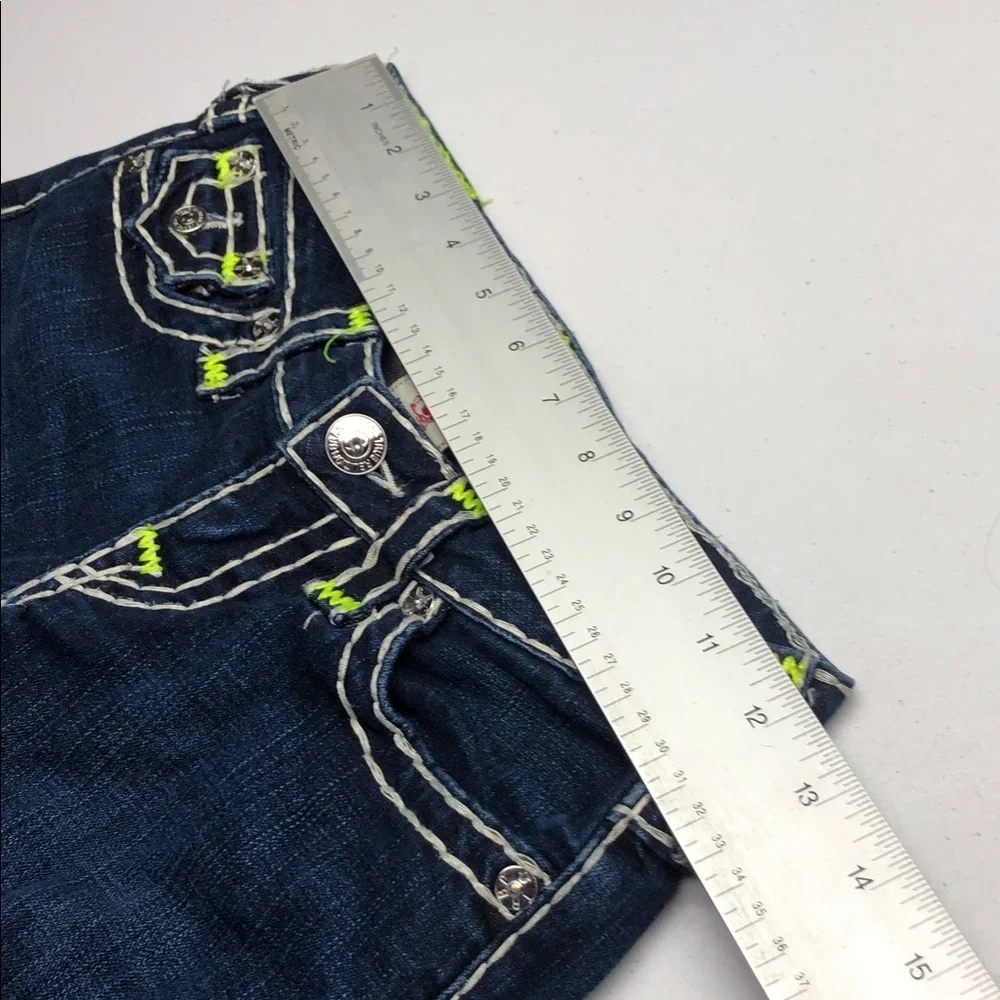 LIKE NEW TRUE RELIGION BILLY SUPER T SKINNY JEANS 24x33 🇺🇸 - Picture 12 of 14
